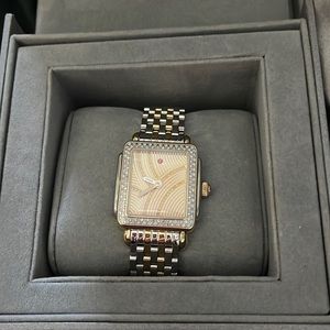 Michele Deco Diamond  2-tone authentic watch used